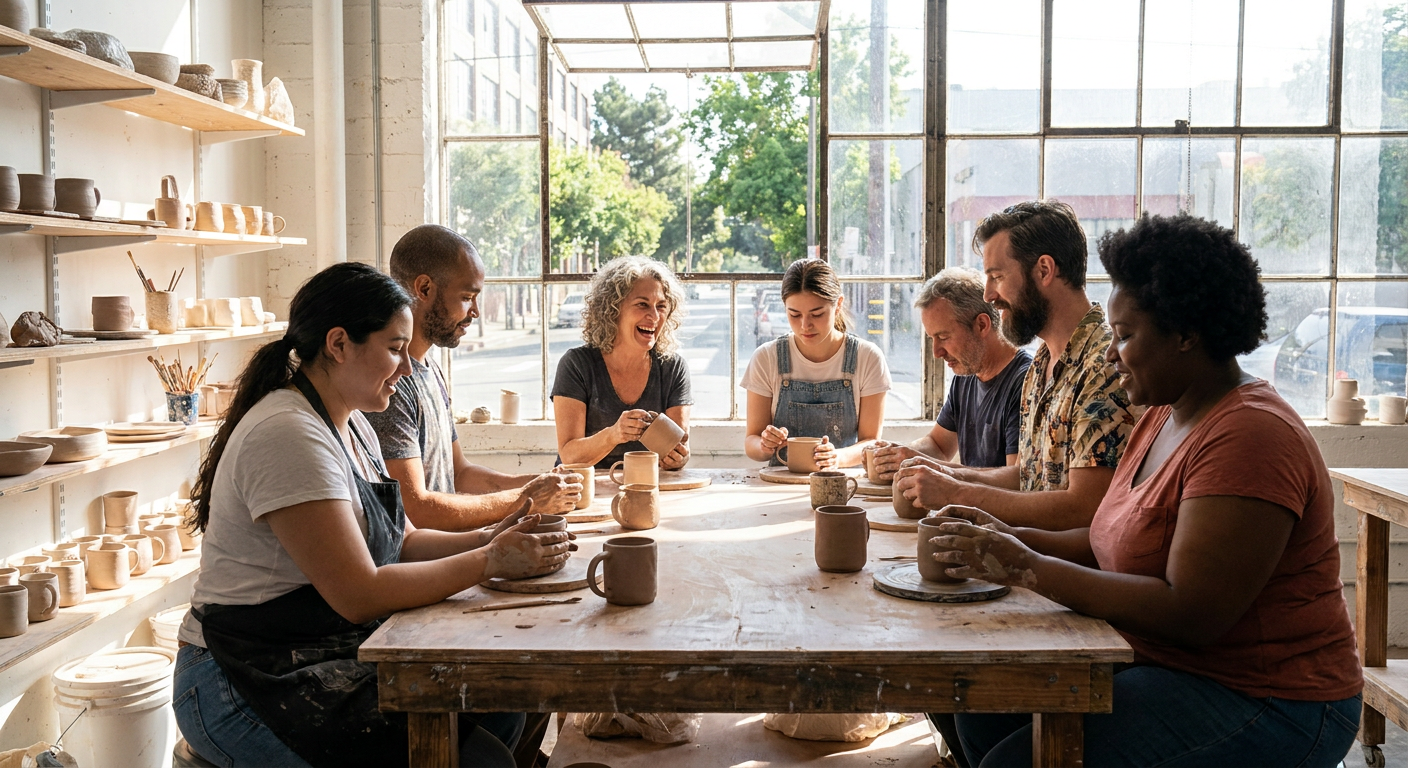 Private Make‑A‑Mug Pottery Workshop for Teams