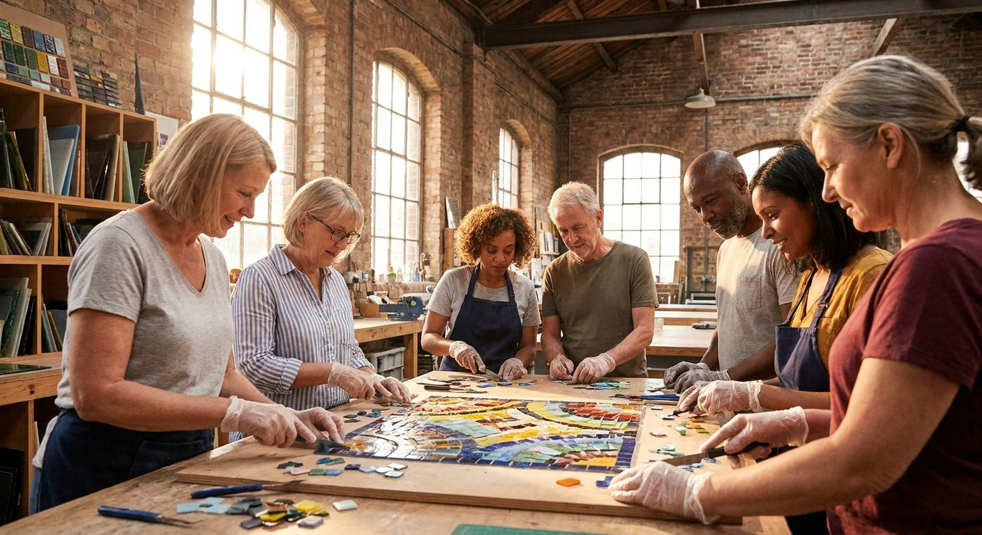 Guided Glassworks Tour And Tilemaking Workshop