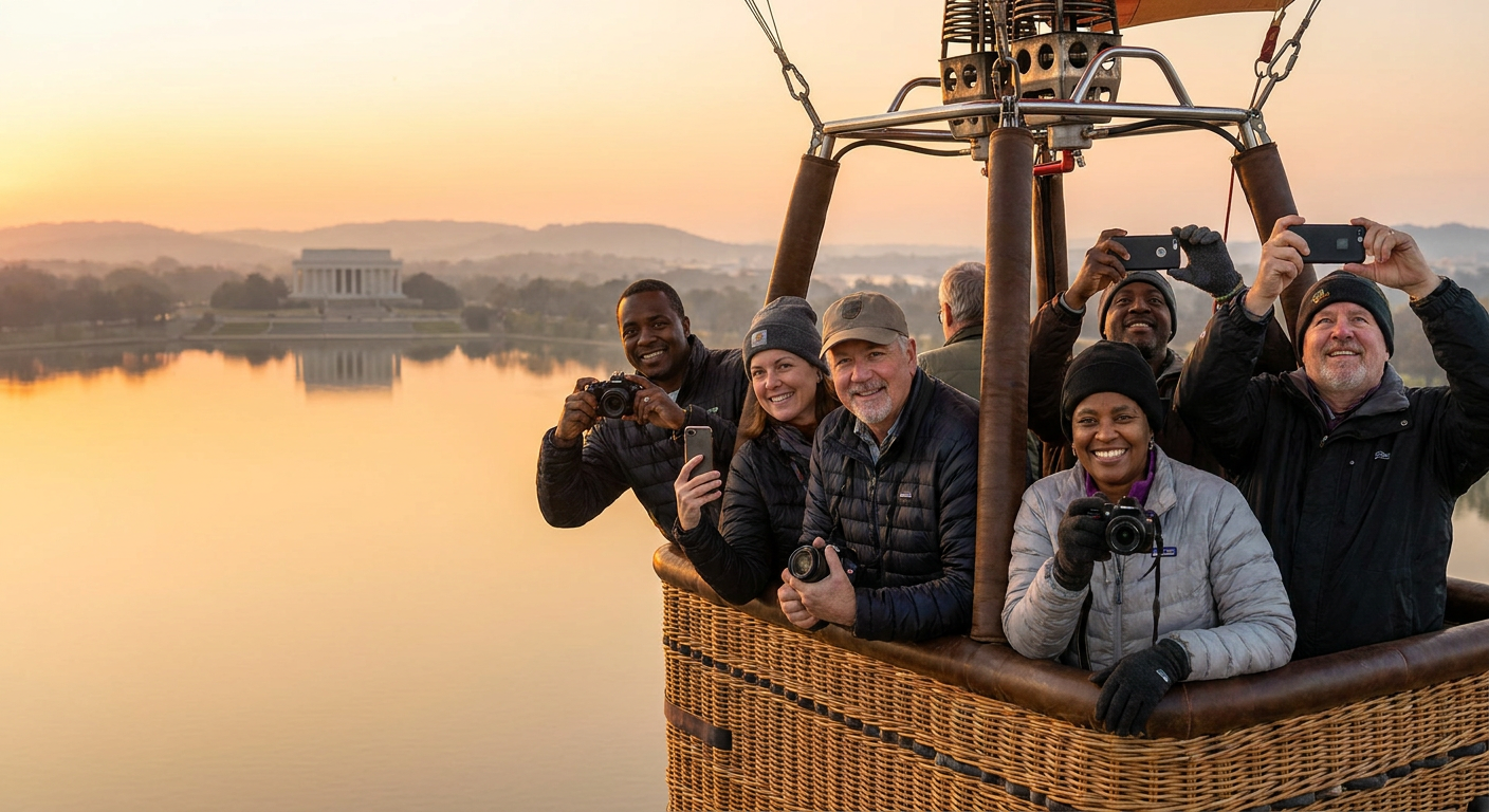 Sunrise Hot Air Balloon Flight Over Canberra