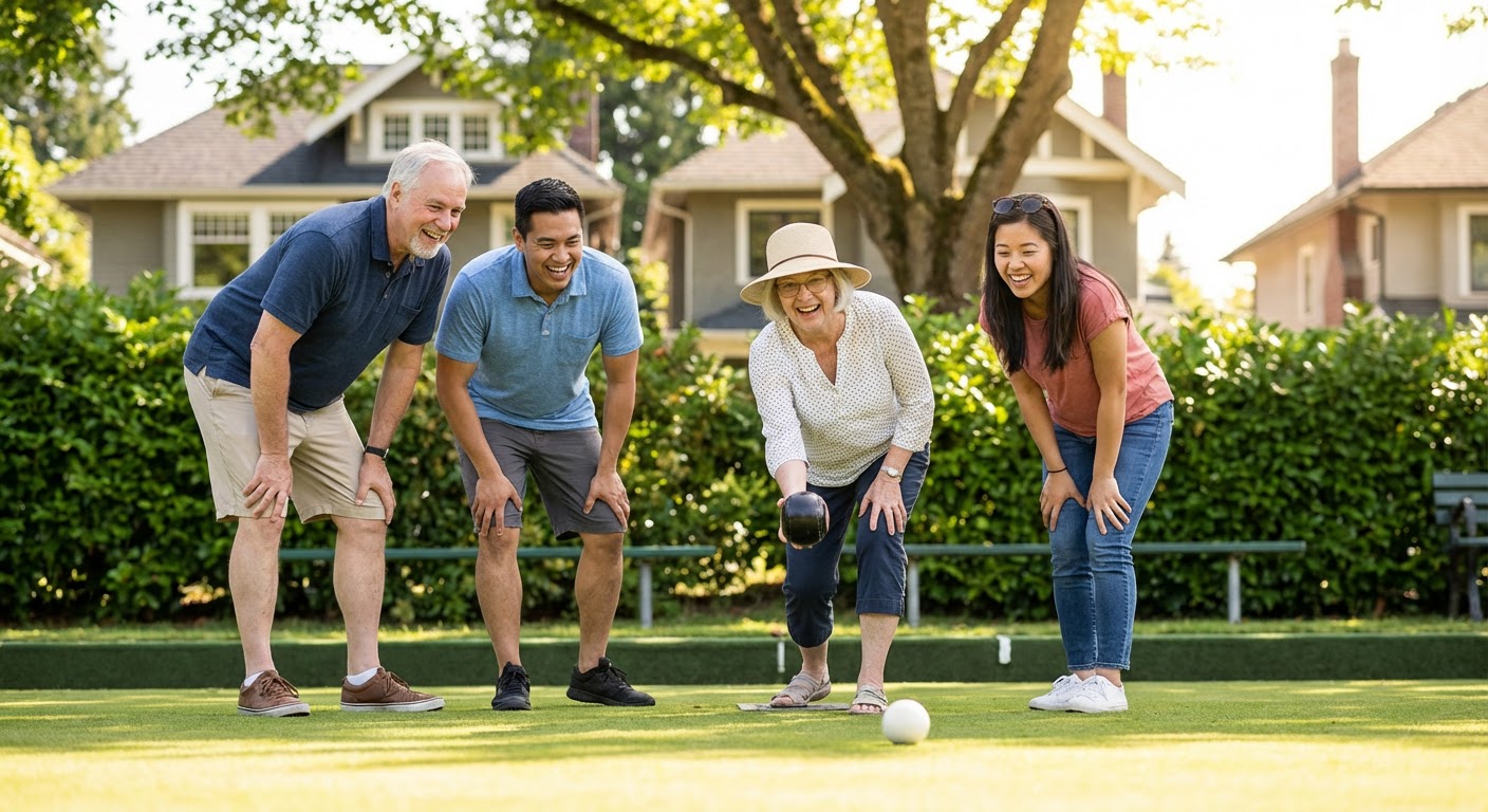 Kerrisdale Lawn Bowling Team Social at Elm Park