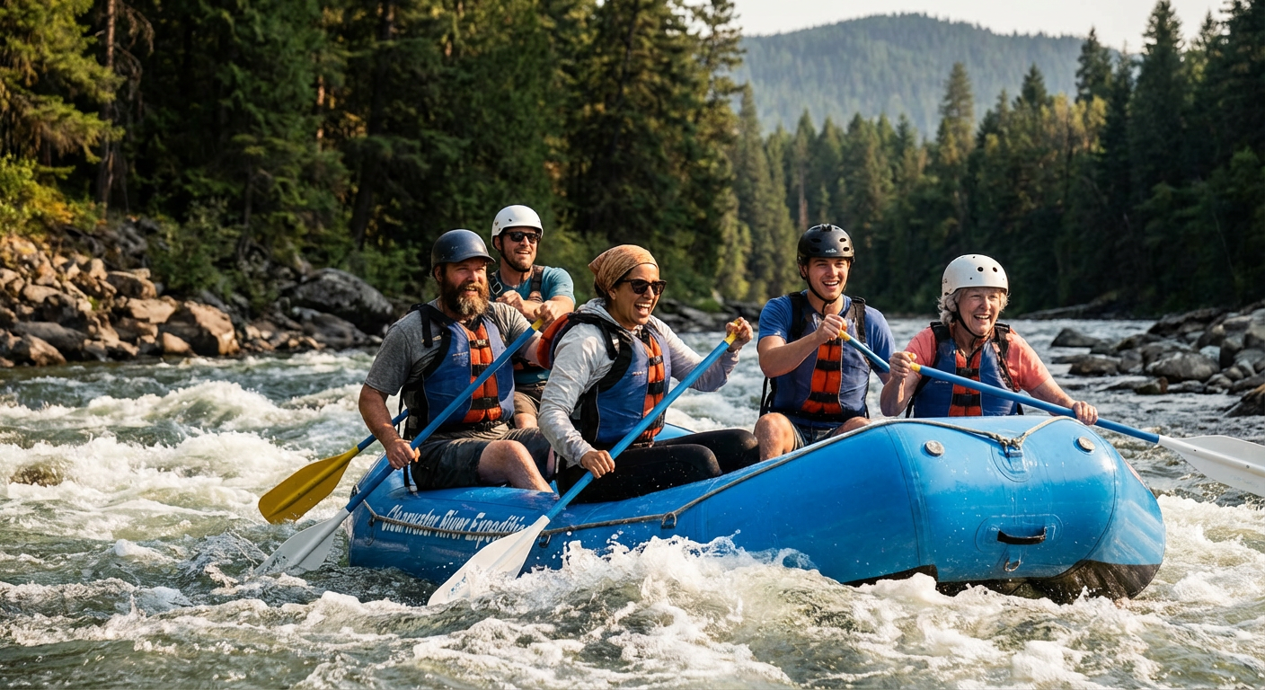 Clearwater River Whitewater Team Building Rafting