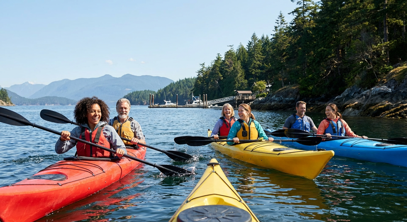 Shoreline Kayak Tour Along Bowen’s Rugged Coast