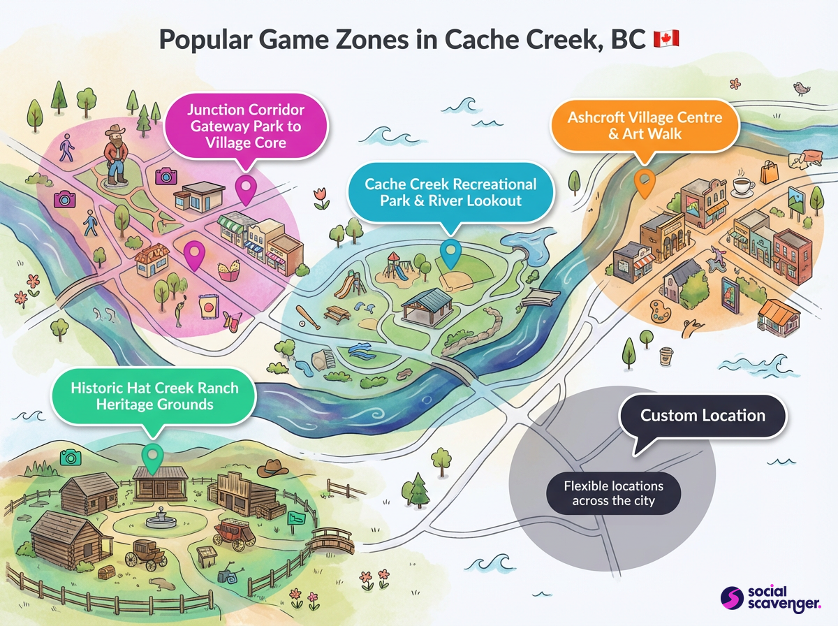 Unleash Adventure in Cache Creek's Premier Game Zones
