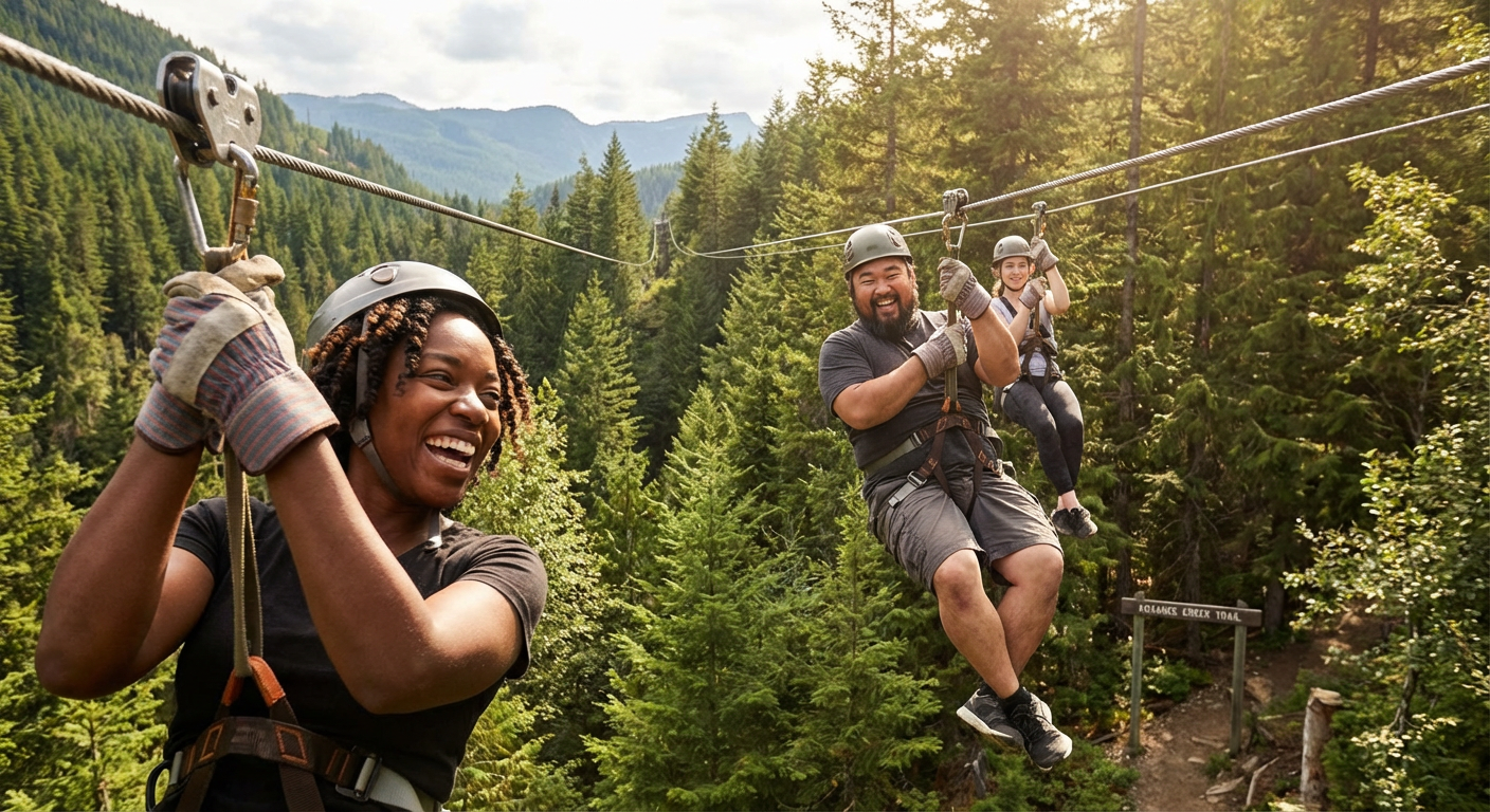 Kokanee Creek Canyon Guided Zipline Tour