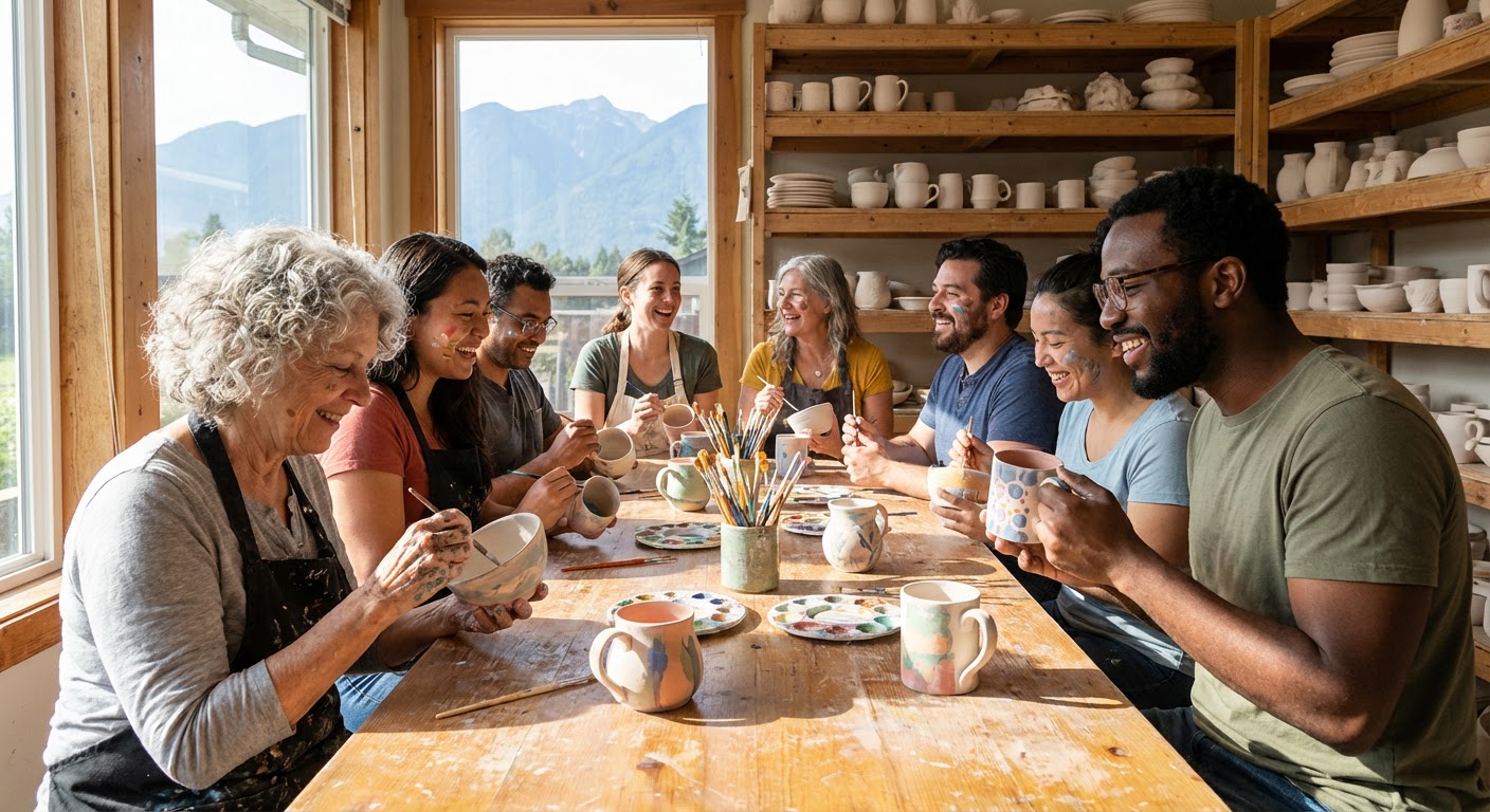 Ceramics Painting Party at PRISM Studio