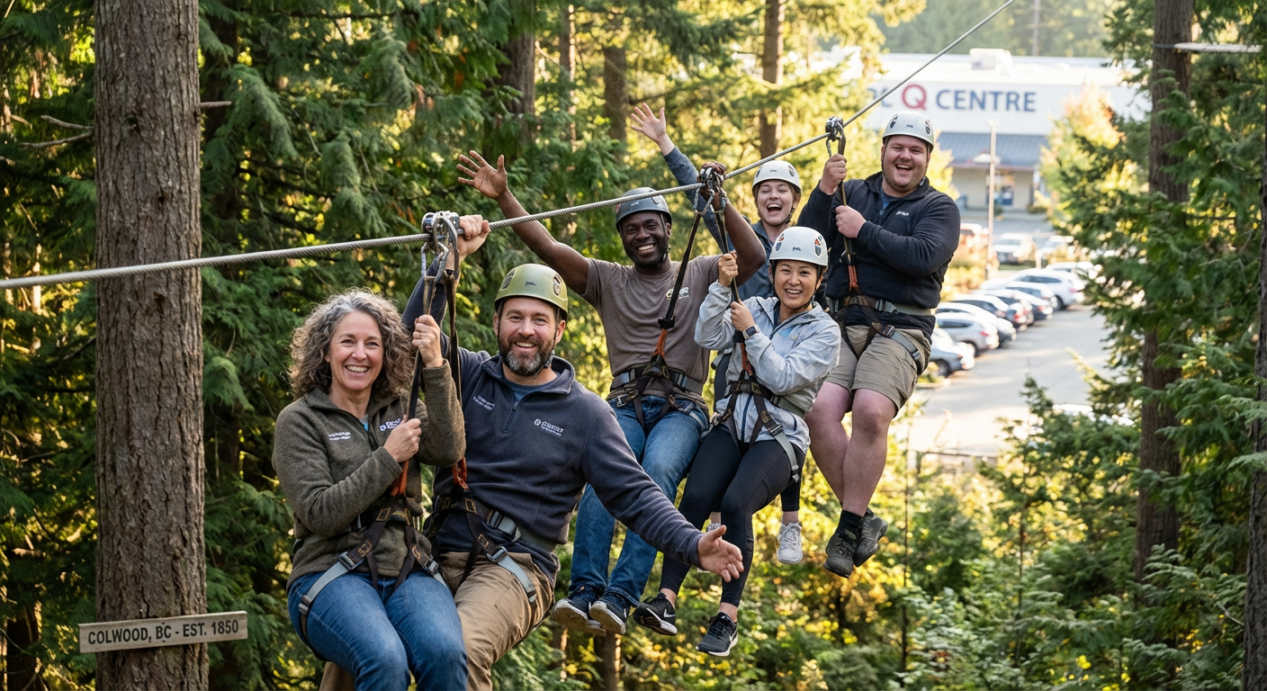 Team-Building Zipline Tour at WildPlay Victoria