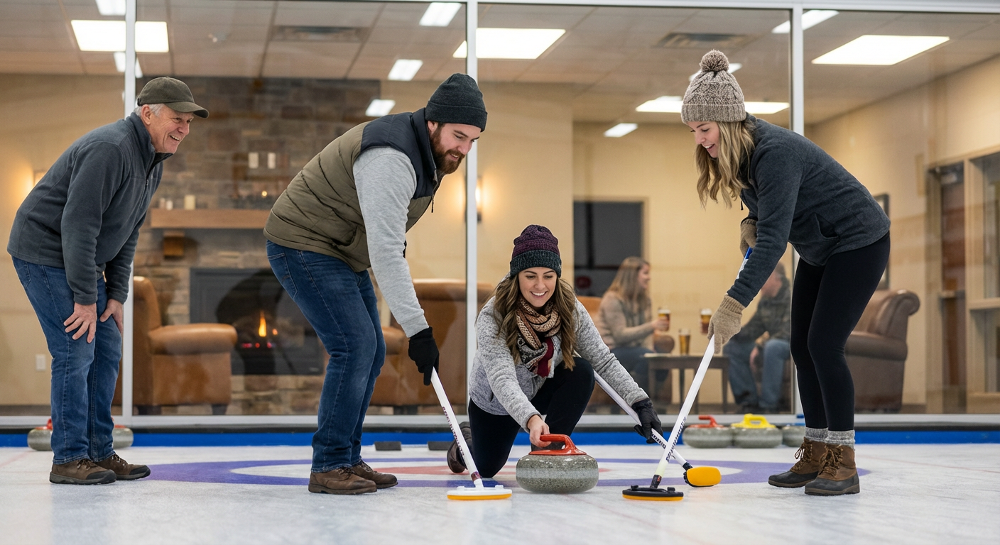 Private Curling Ice and Lounge Rental at Fernie Curling Club