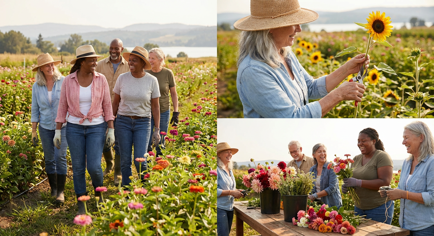 Flower U‑Pick and Bouquet Crafting at Franklin & Co. Flower Farm