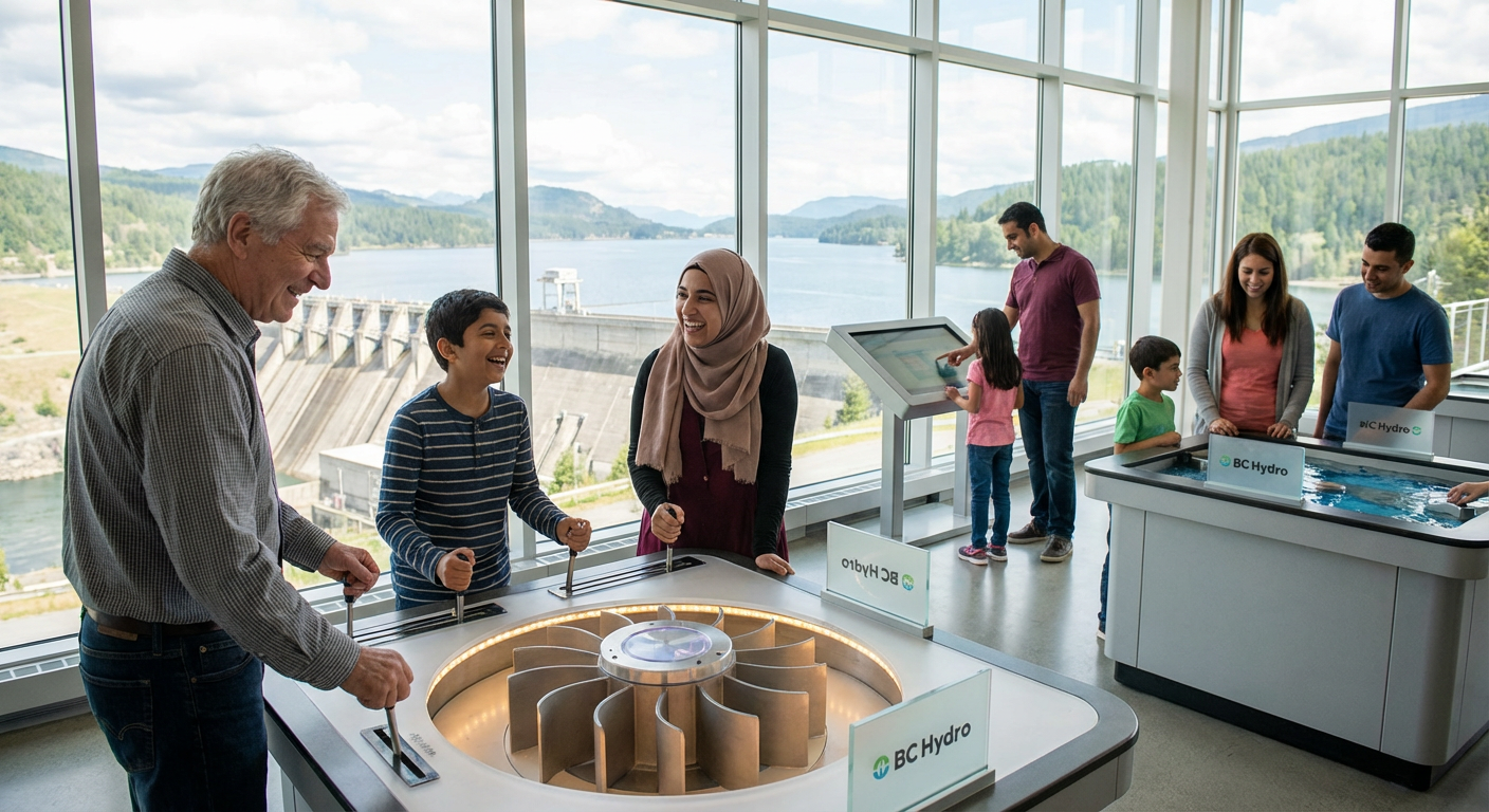 Self‑Guided Discovery at W.A.C. Bennett Dam Visitor Centre