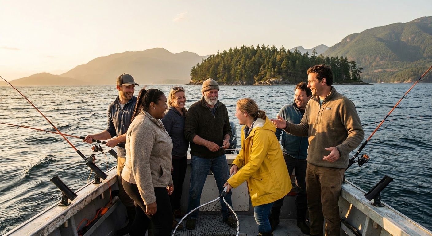 Howe Sound Salmon Fishing Charter From Gibsons
