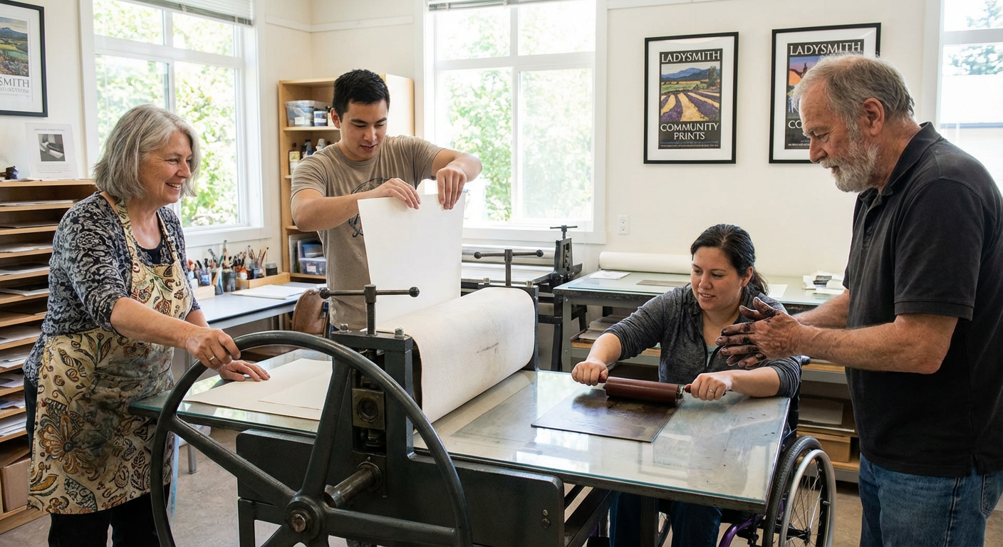 Mentored Printmaking Open Studio at Ladysmith Arts Council