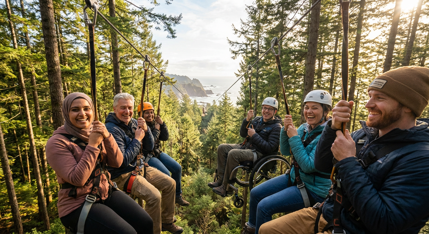 Guided Zipline Tour Through Westshore Treetops At WildPlay Victoria