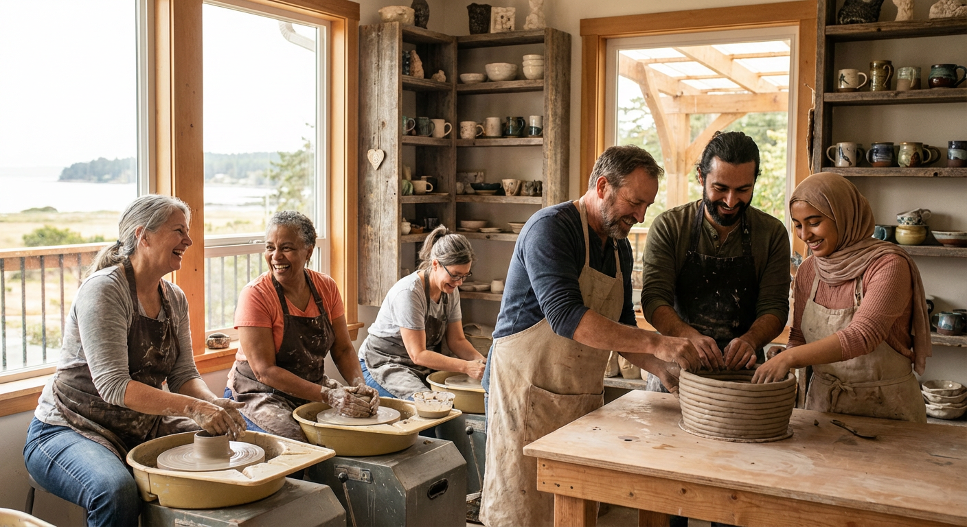 Private Pottery Wheel and Hand‑Building Workshop