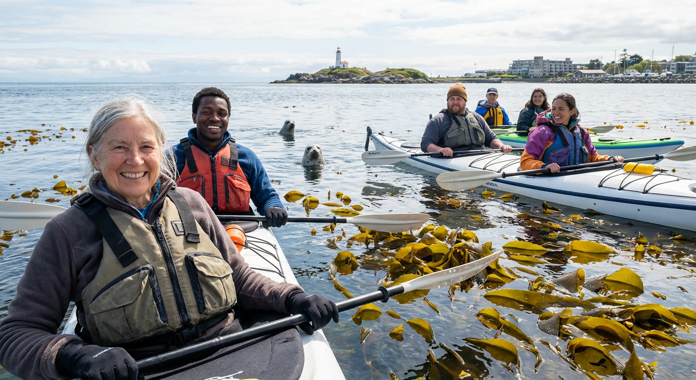Oak Bay Shoreline Kayak Tour with Wildlife