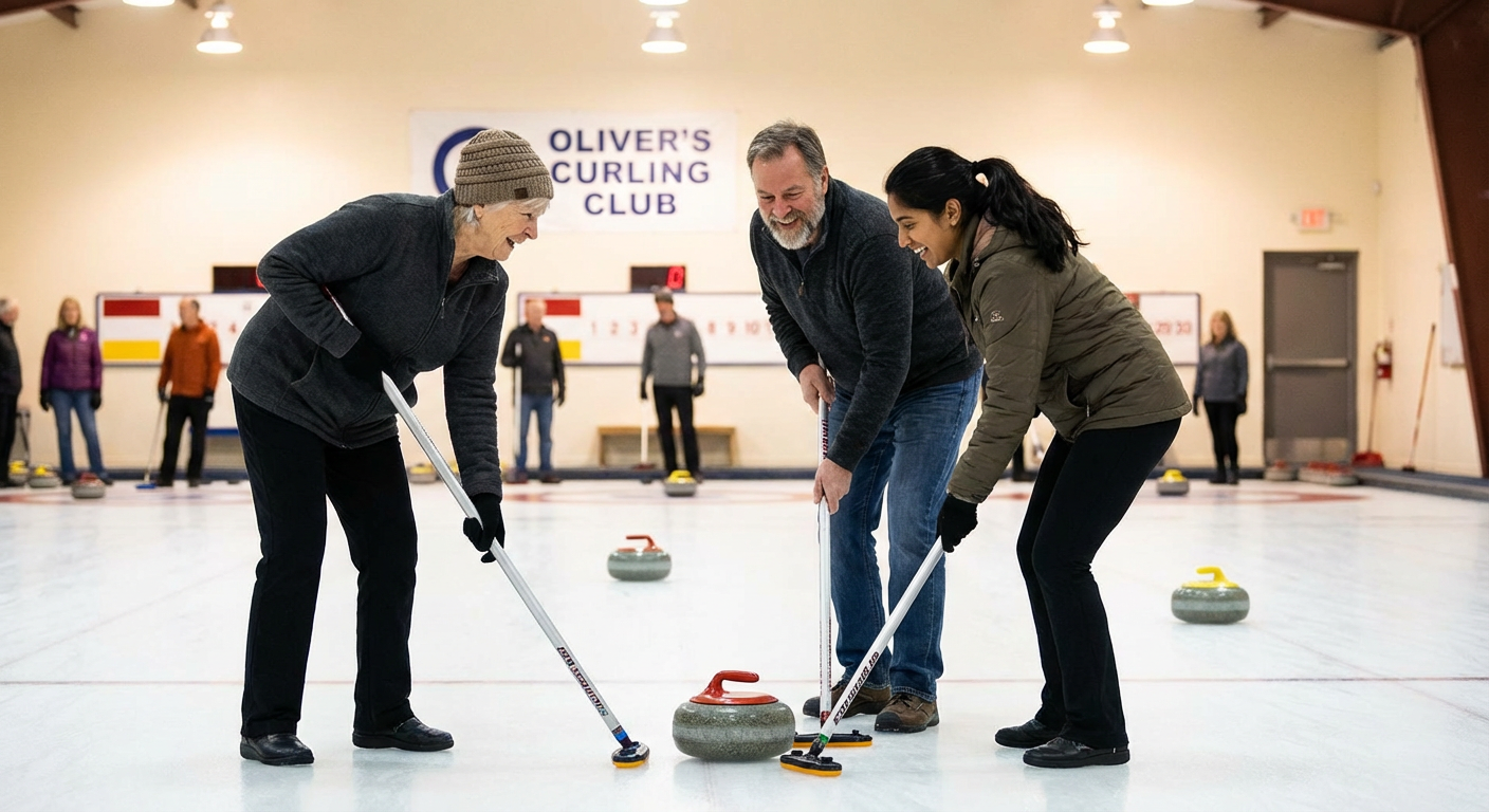 Private Learn‑to‑Curl Session at Oliver Curling Club