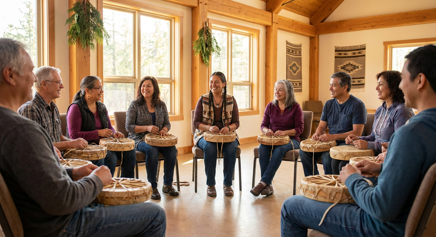 Lheidli T’enneh Drum Making Workshop at House of Ancestors