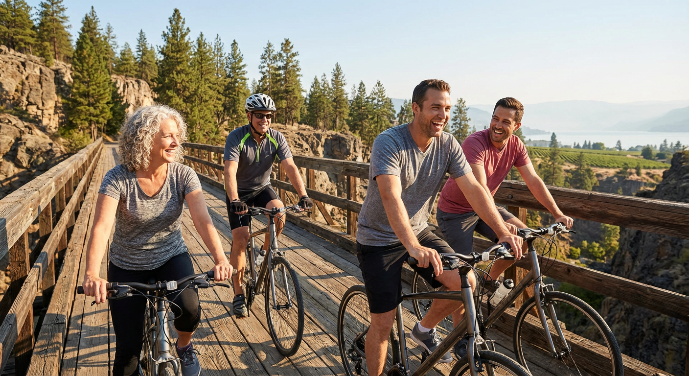 Guided Myra Canyon Trestles Bike Tour