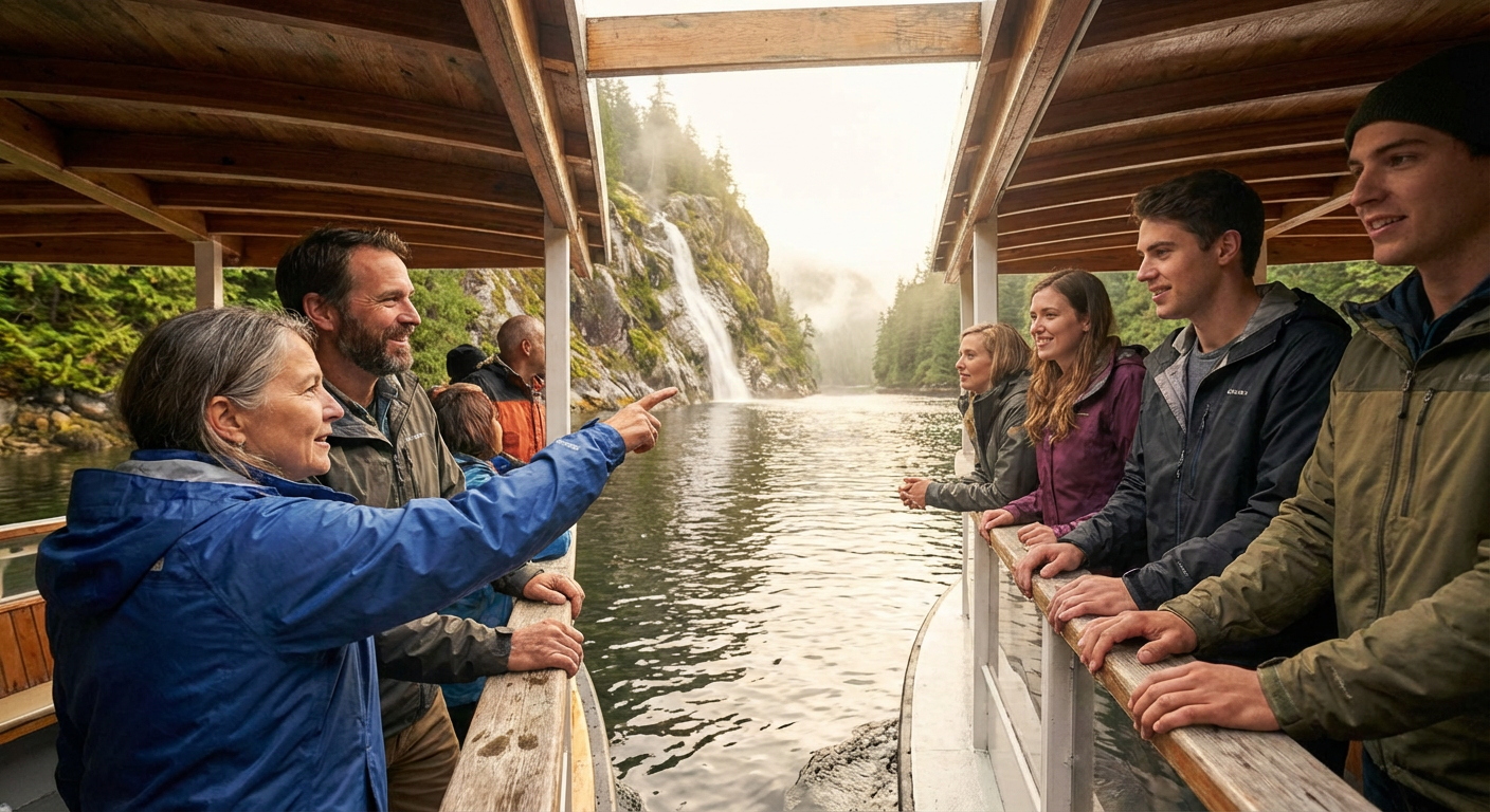 Princess Louisa Inlet Boat Tour to Chatterbox Falls