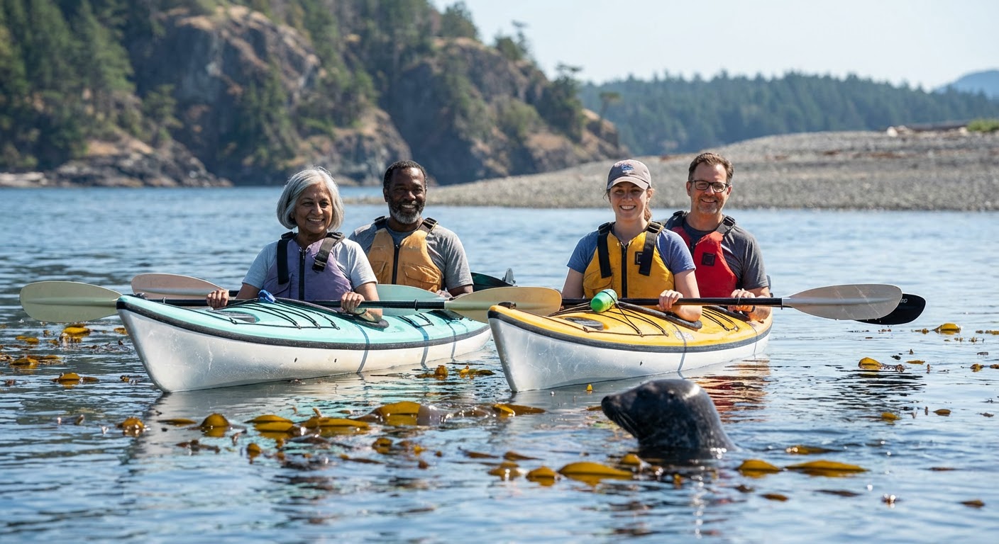 Sooke Harbour Guided Pedal-Kayak Wildlife Tour