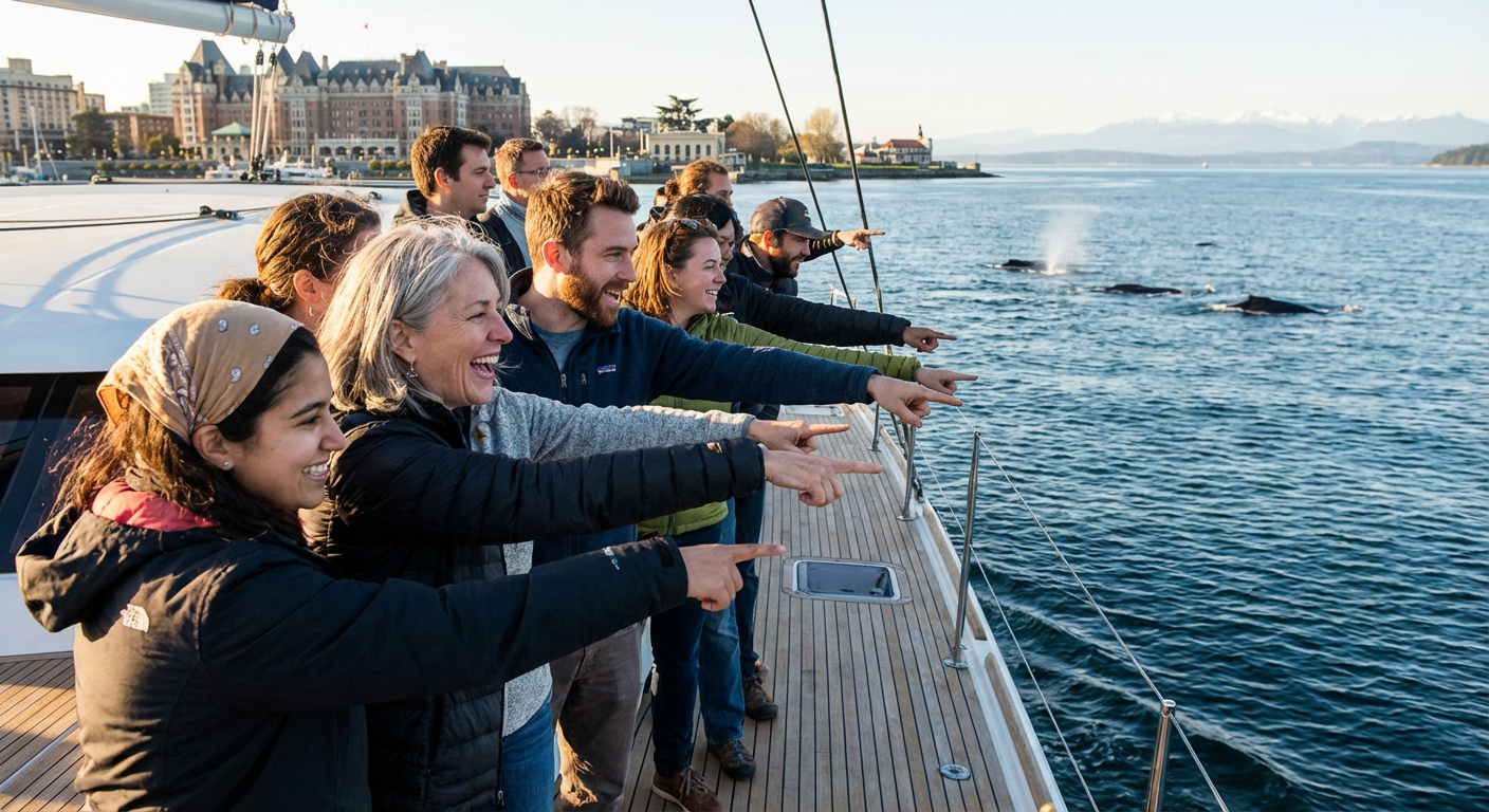 Half-Day Salish Sea Whale Watching Catamaran