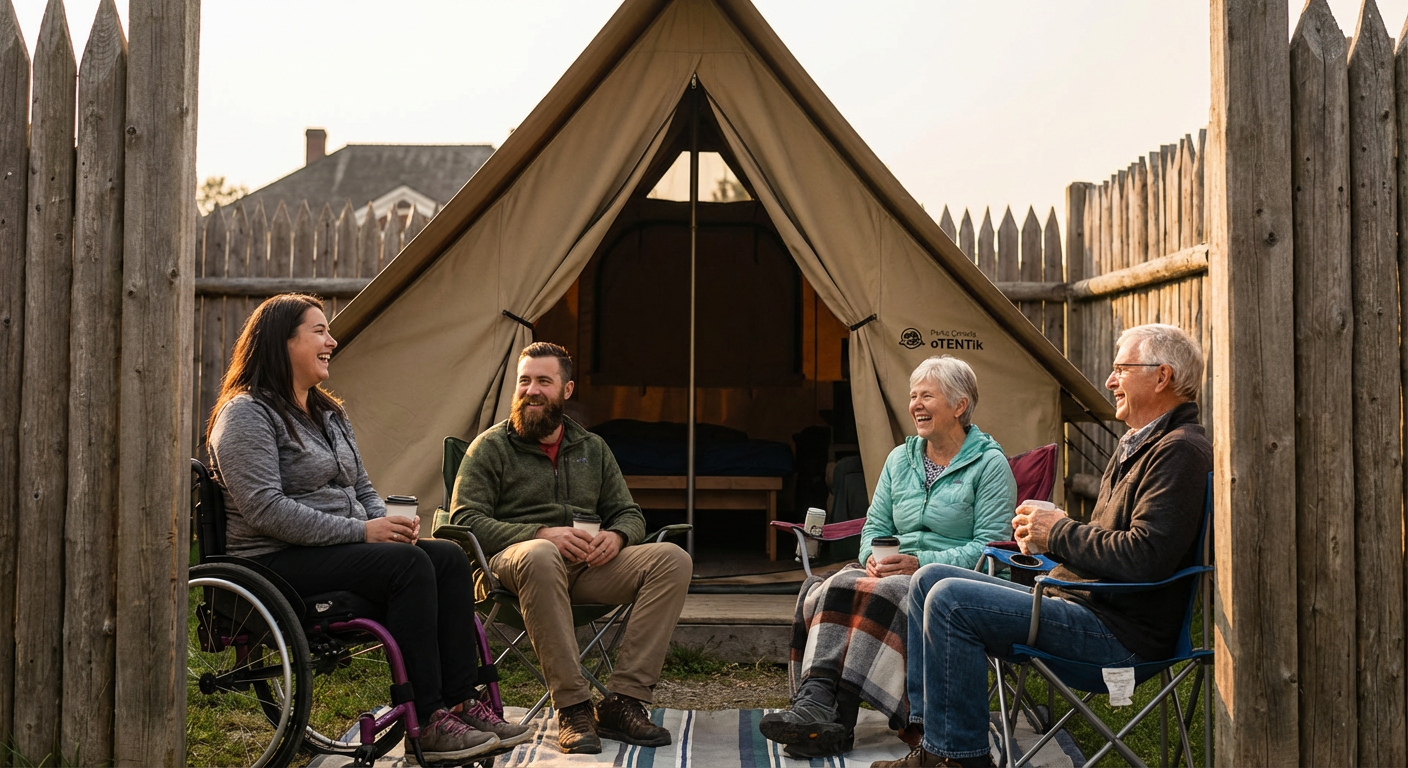 Overnight oTENTik Stay Inside Fort Langley