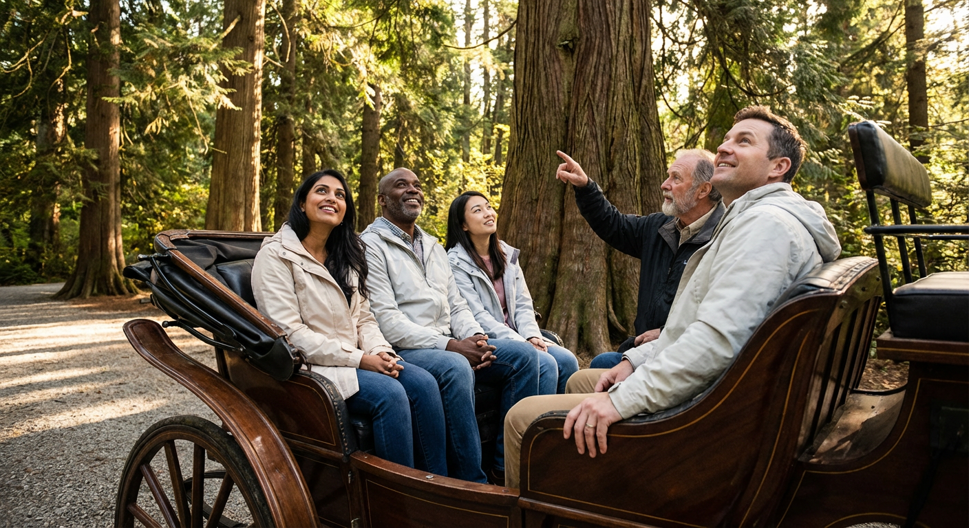 Stanley Park Horse-Drawn Carriage Tour for Groups