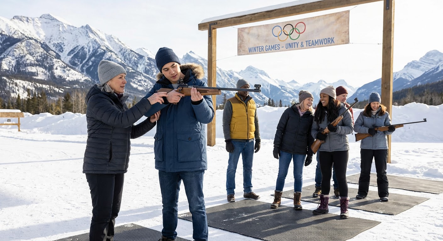 Private Biathlon Ski and Shooting Lesson at Olympic Park