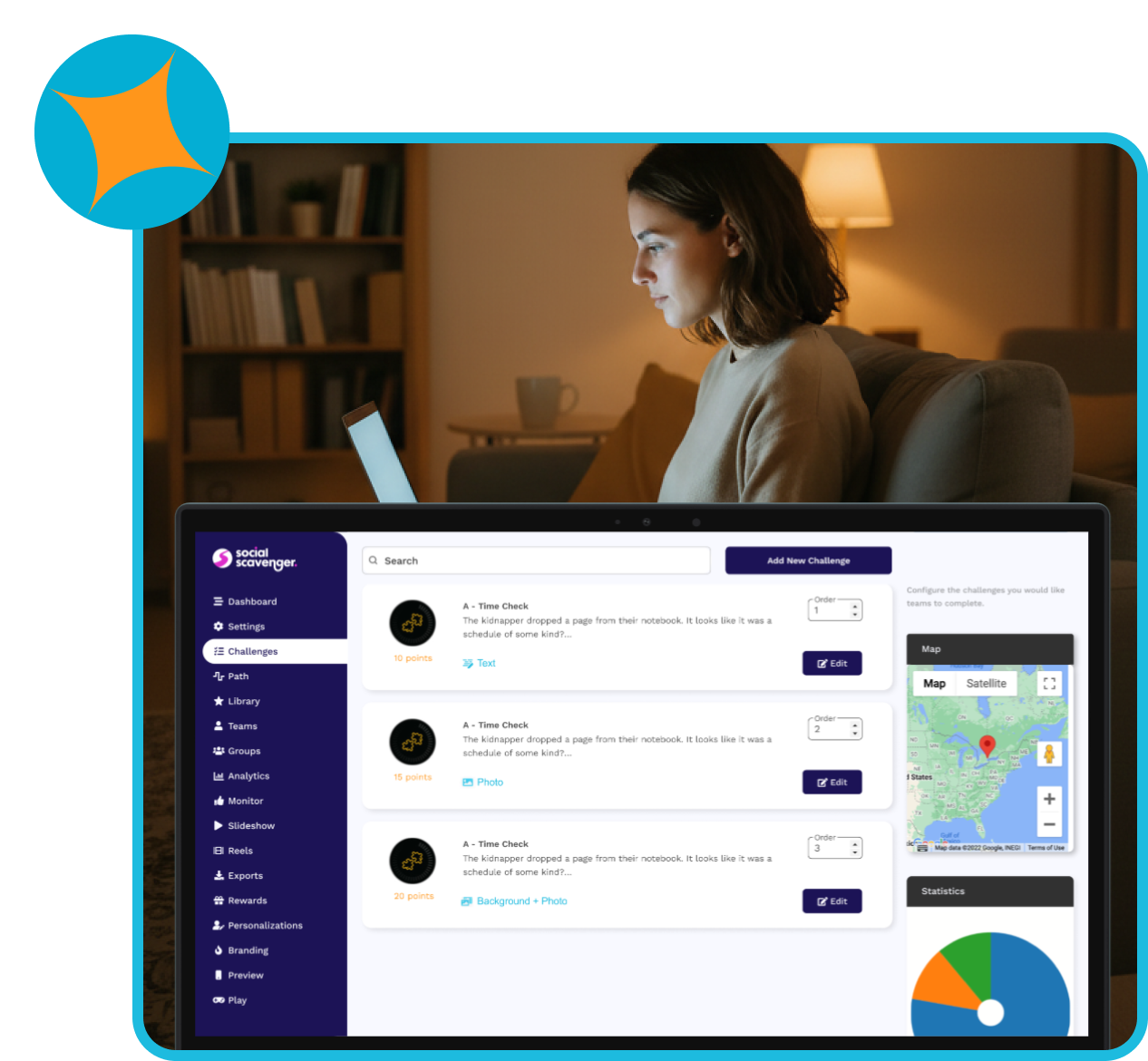 Administrative Portal - design and manage events