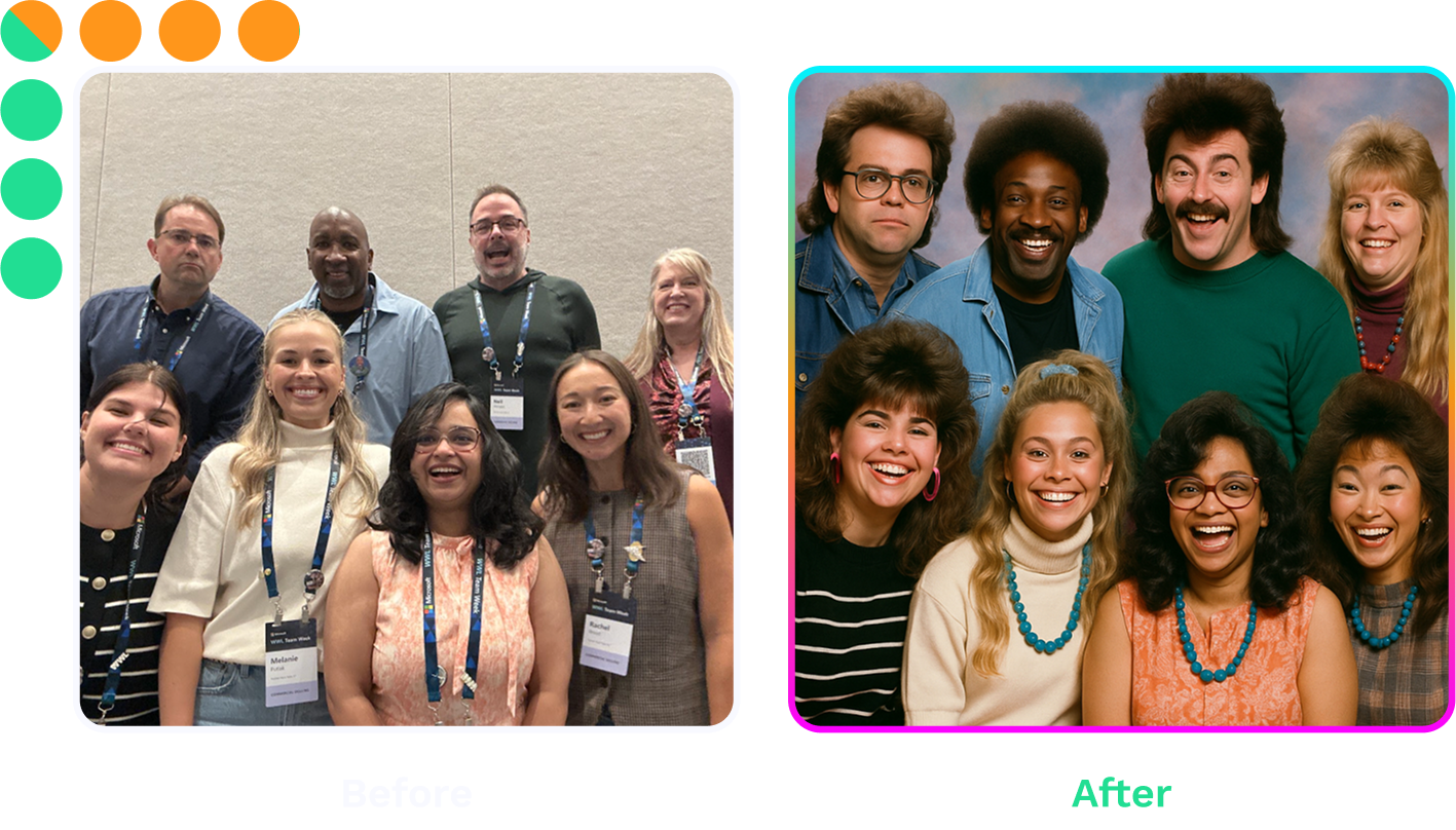 AI Enhanced Photos - Before and After transformation