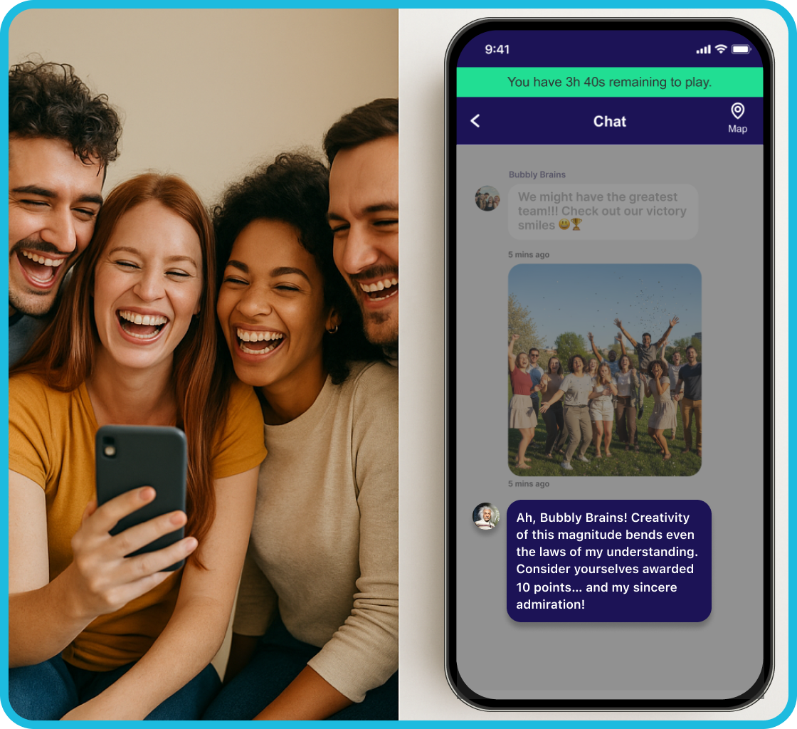 AI Judges and Commentators - team with chat