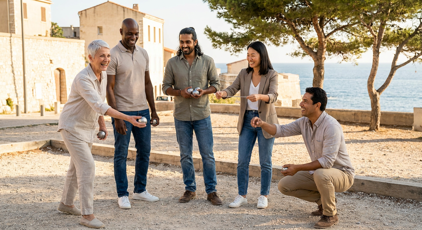 Provençal Pétanque Skills And Tournament