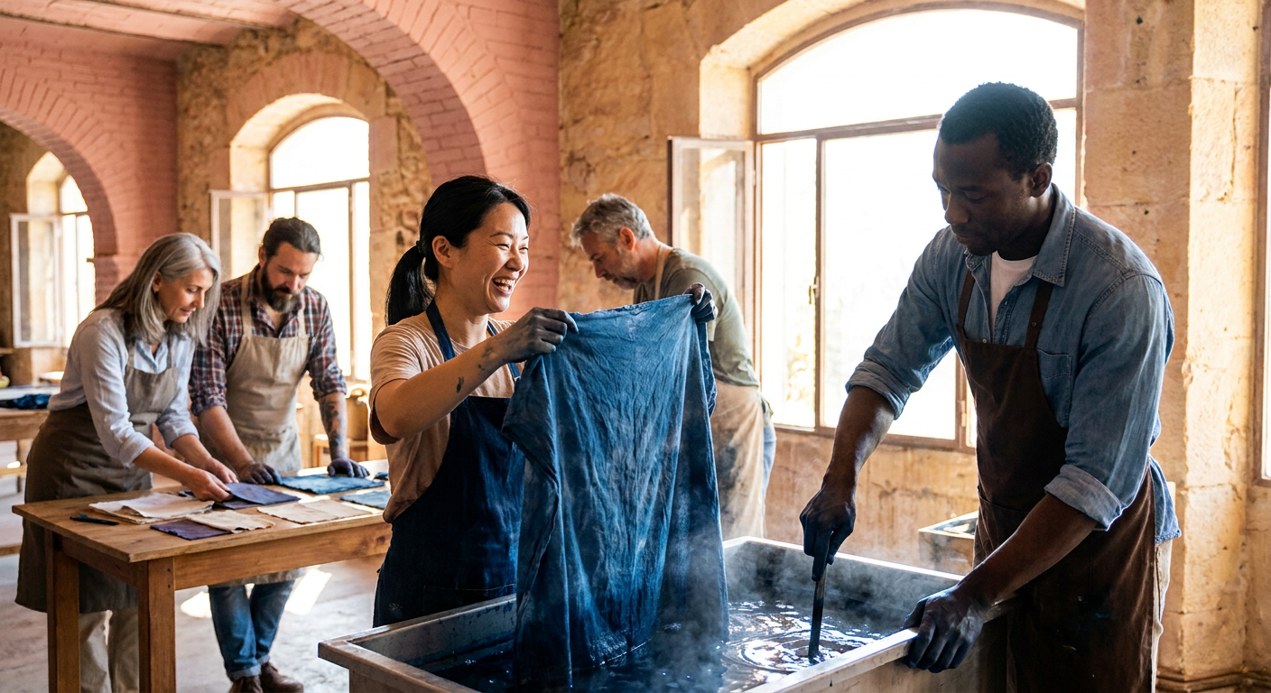 Traditional Toulouse Pastel Dyeing Workshop