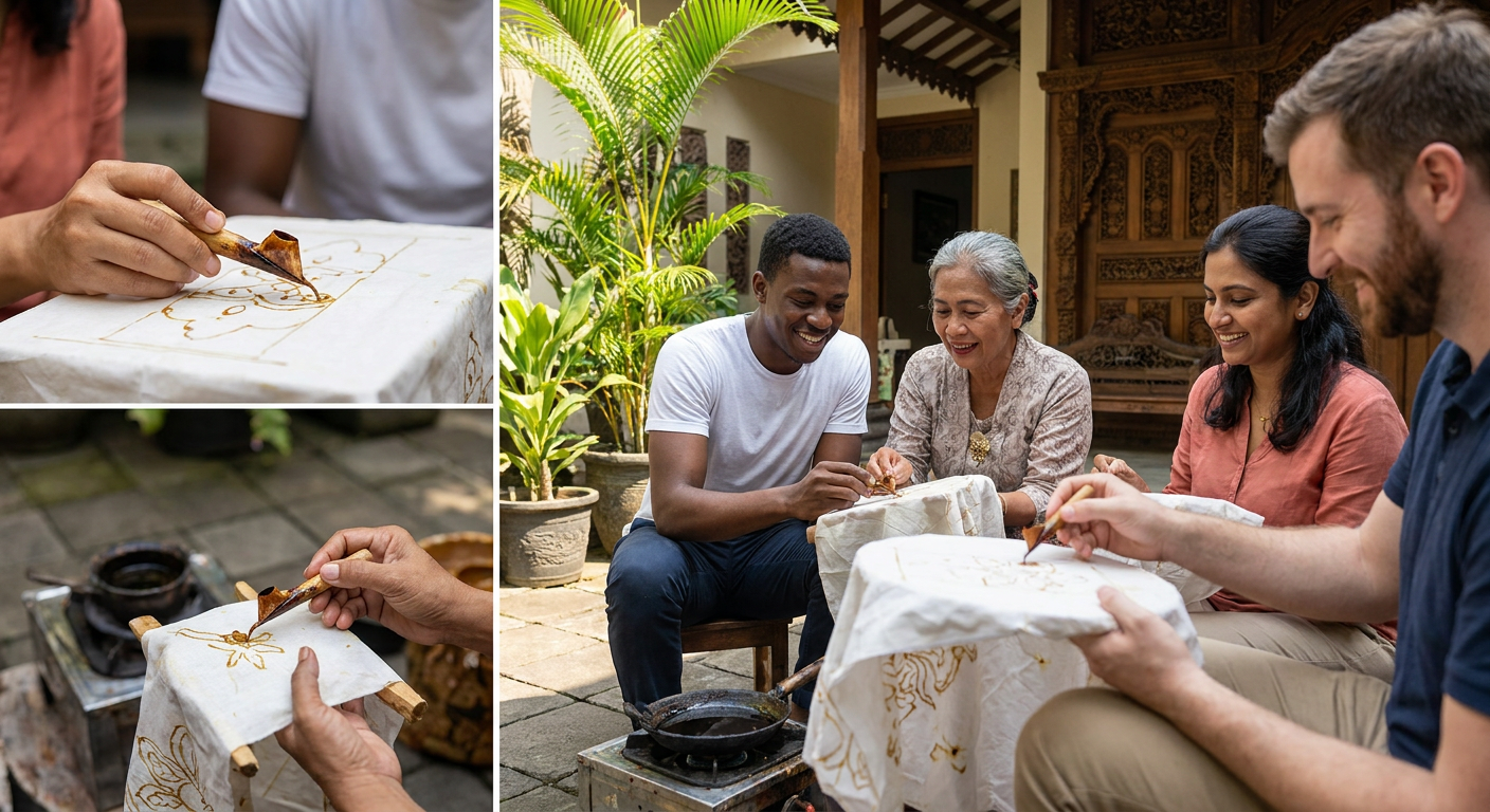 Private Batik Course and Jakarta Highlights Day Tour