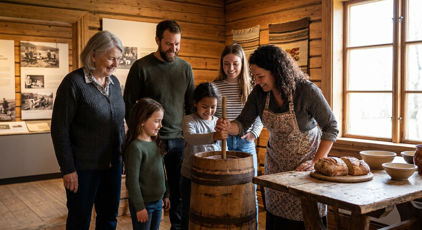 Traditional Butter Making at The Butter Museum