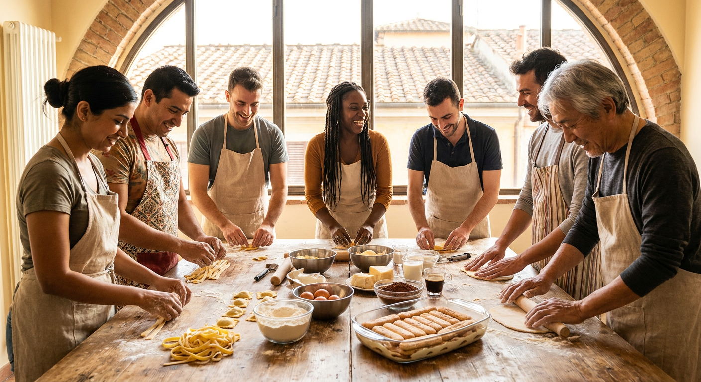 Roman Pasta And Tiramisu Cooking Workshop