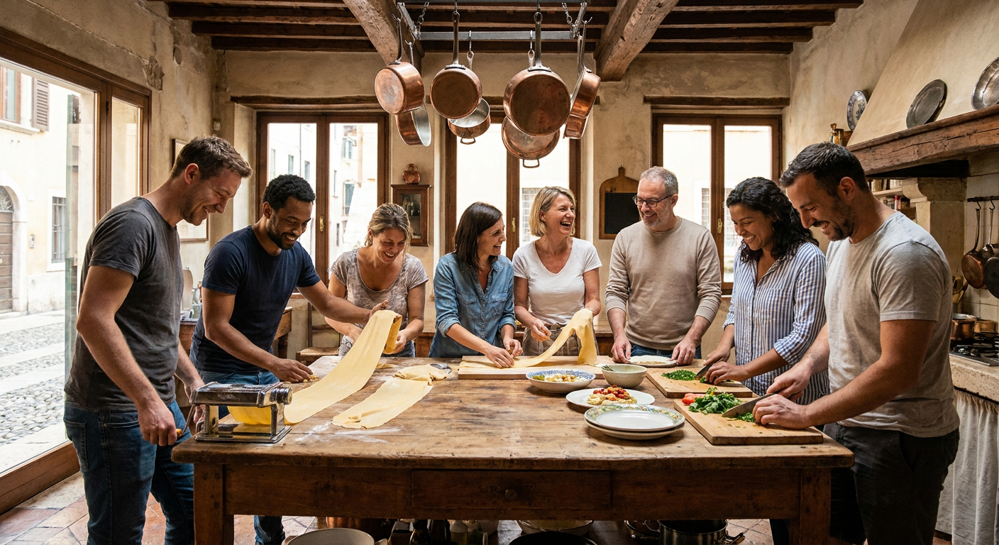 Collaborative Verona Team Cooking Experience