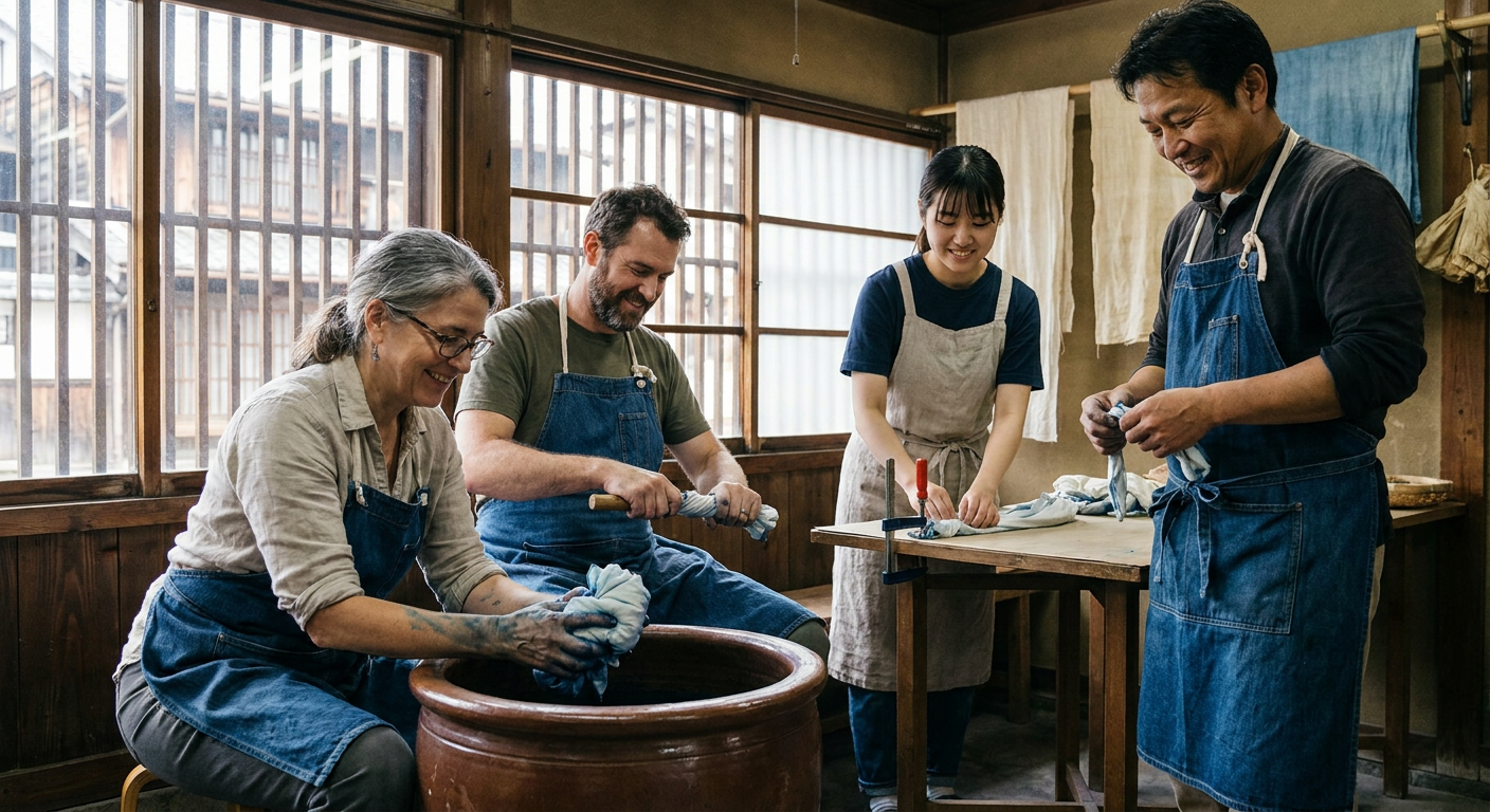 Arimatsu Shibori Indigo Dyeing Workshop