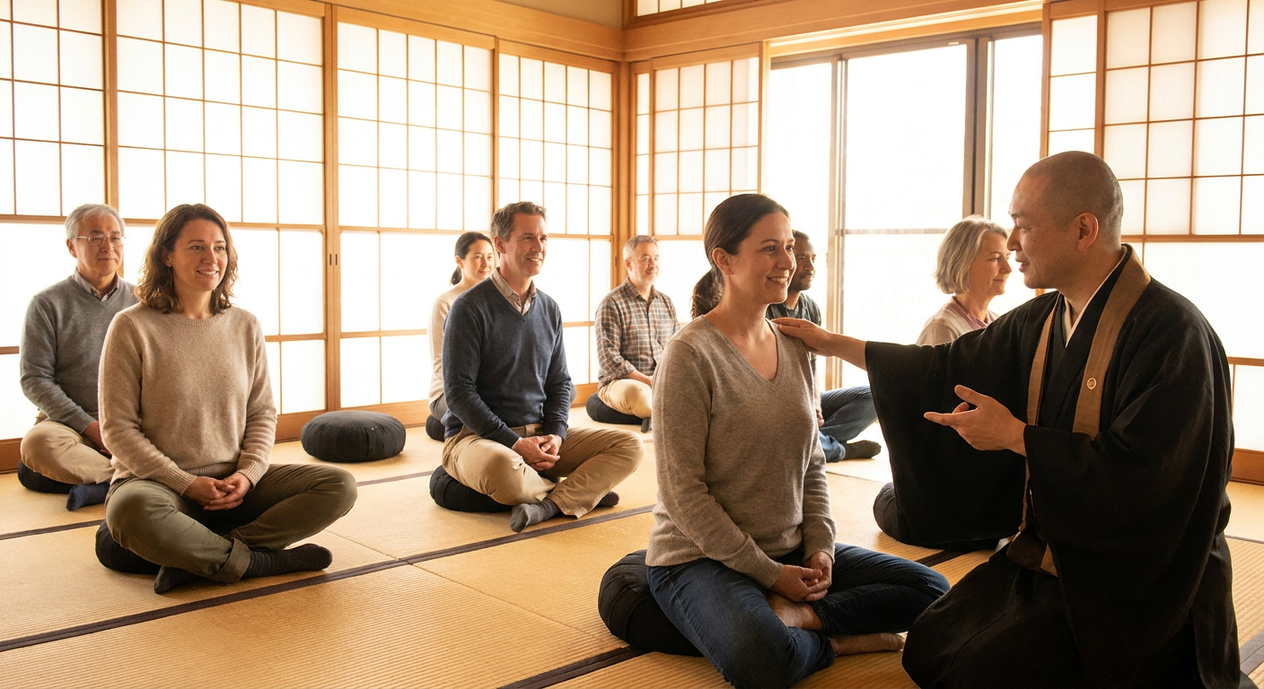 Morning Zazen Meditation at Shoujuji Temple