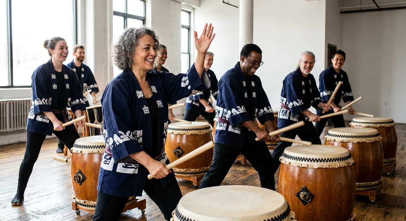 Private Taiko Drumming Workshop Near Sapporo