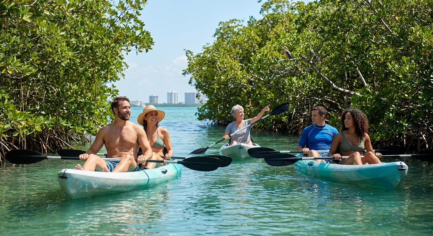 Guided Nichupté Mangrove Kayak Tour