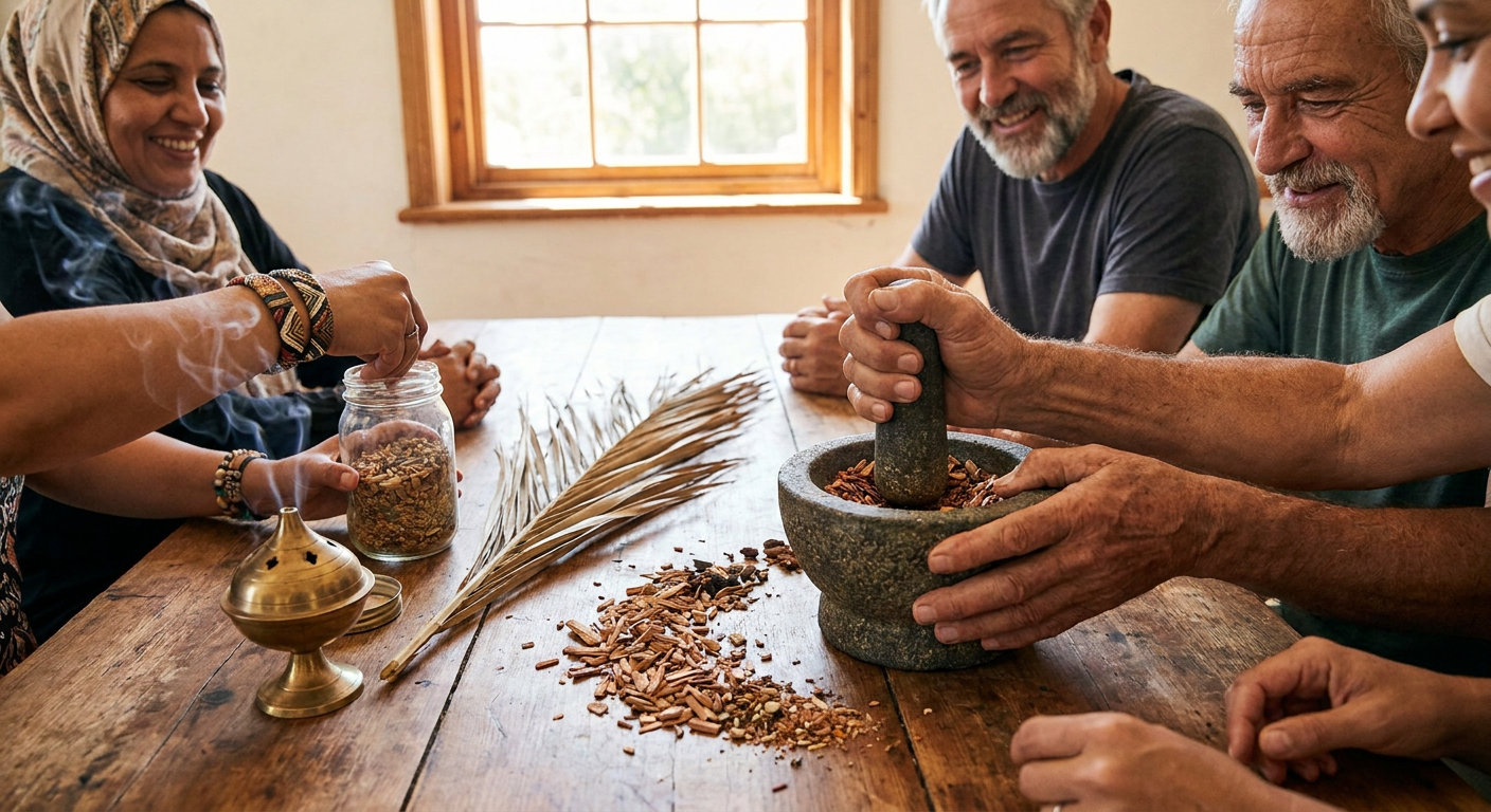 Incense Making Workshop at Heenat Salma
