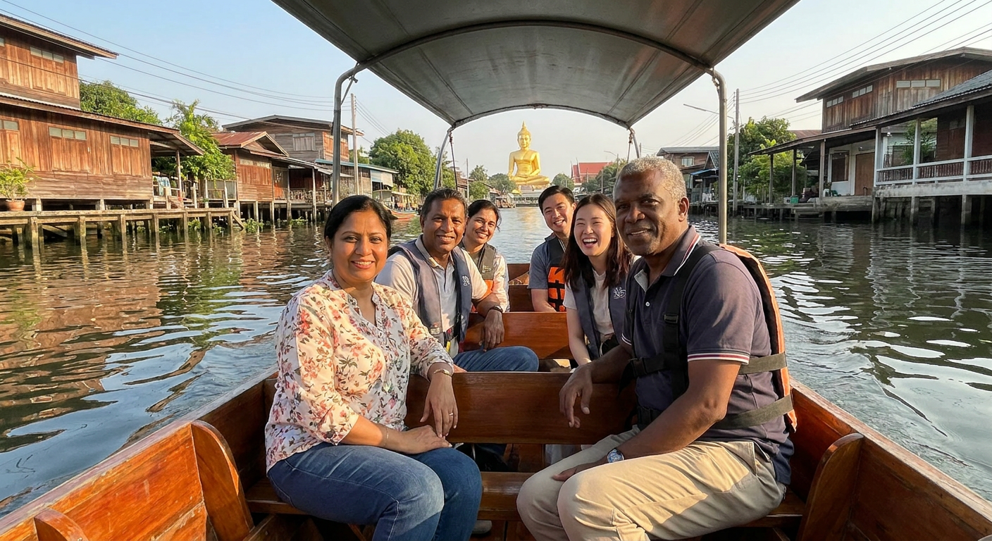 Private Bangkok Khlong Longtail Boat Canal Tour
