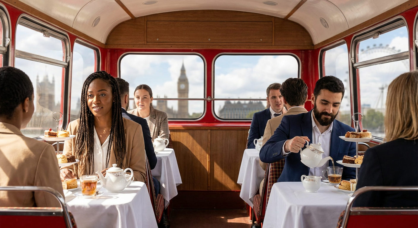 Private Afternoon Tea Routemaster Bus Tour