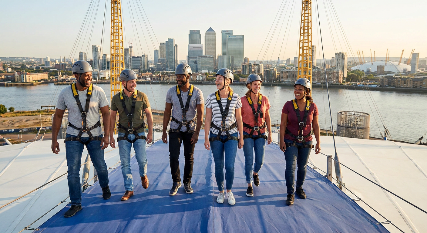 Up at The O2 Ultimate Climb Challenge