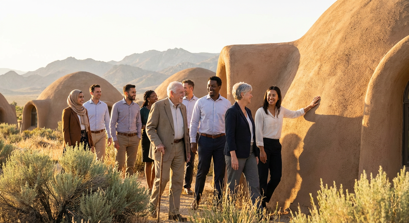 Private SuperAdobe Earth Architecture Tour at Cal‑Earth
