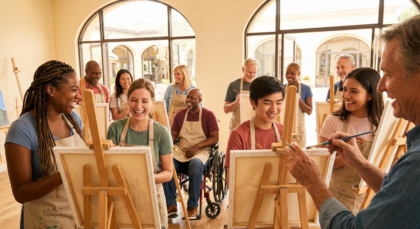 Private Canvas Painting Party at Viridian Art