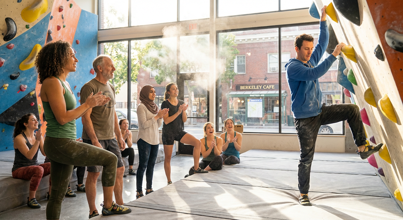 Private Group Bouldering Coaching at Benchmark Climbing