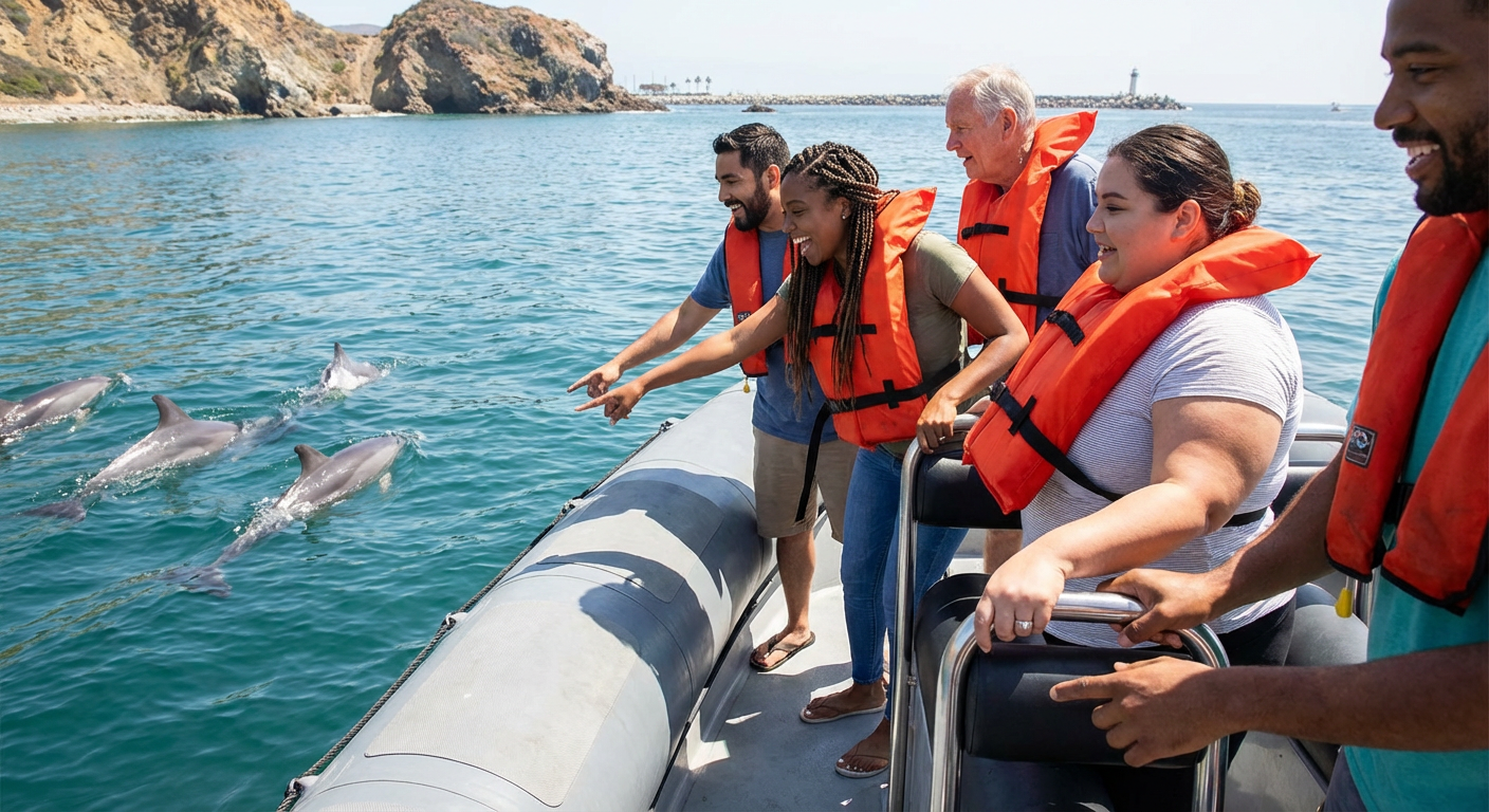 Private Zodiac Dolphin and Whale Watching Charter from Dana Point