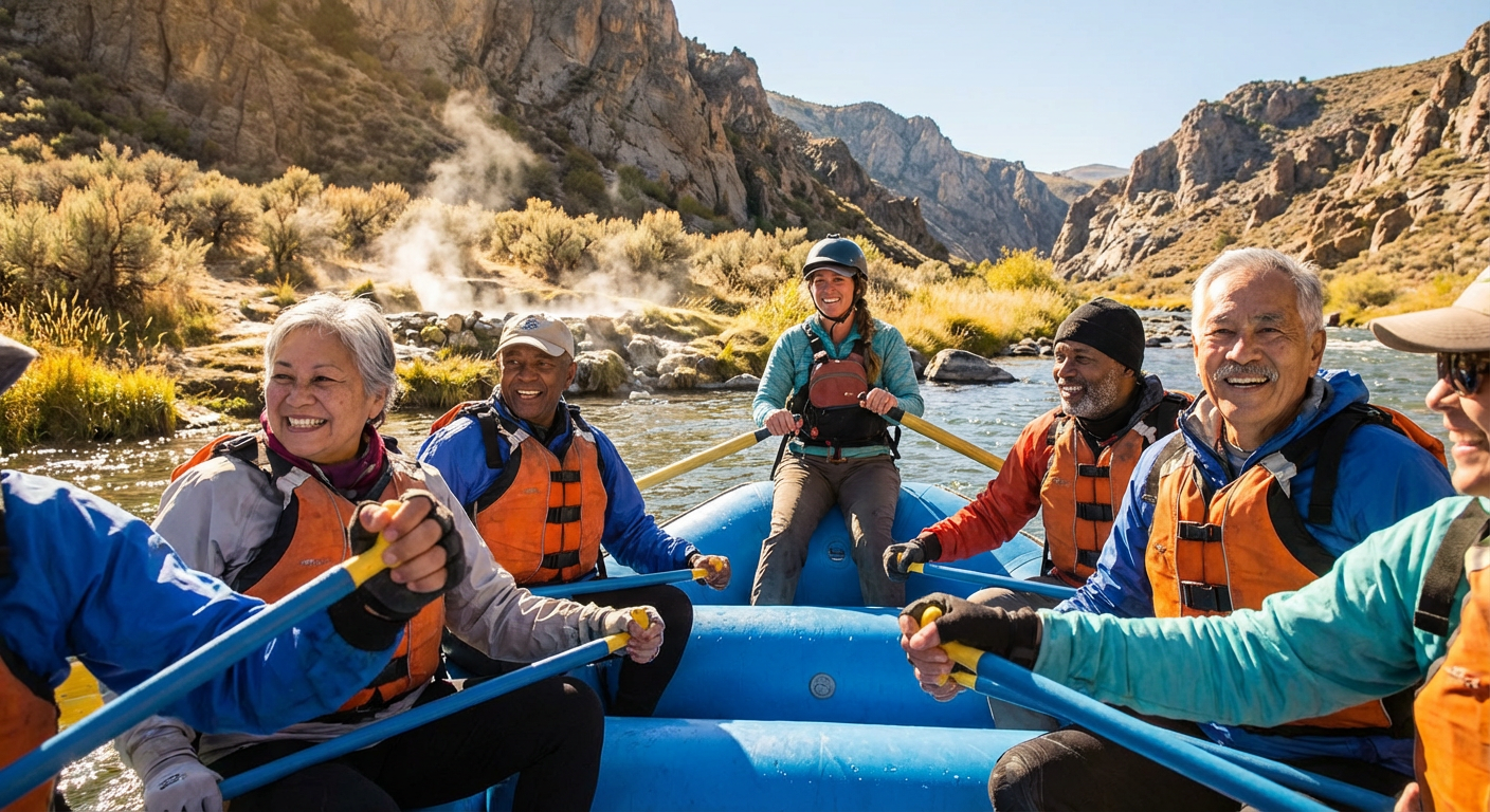 East Fork Carson River Rafting and Hot Springs Day