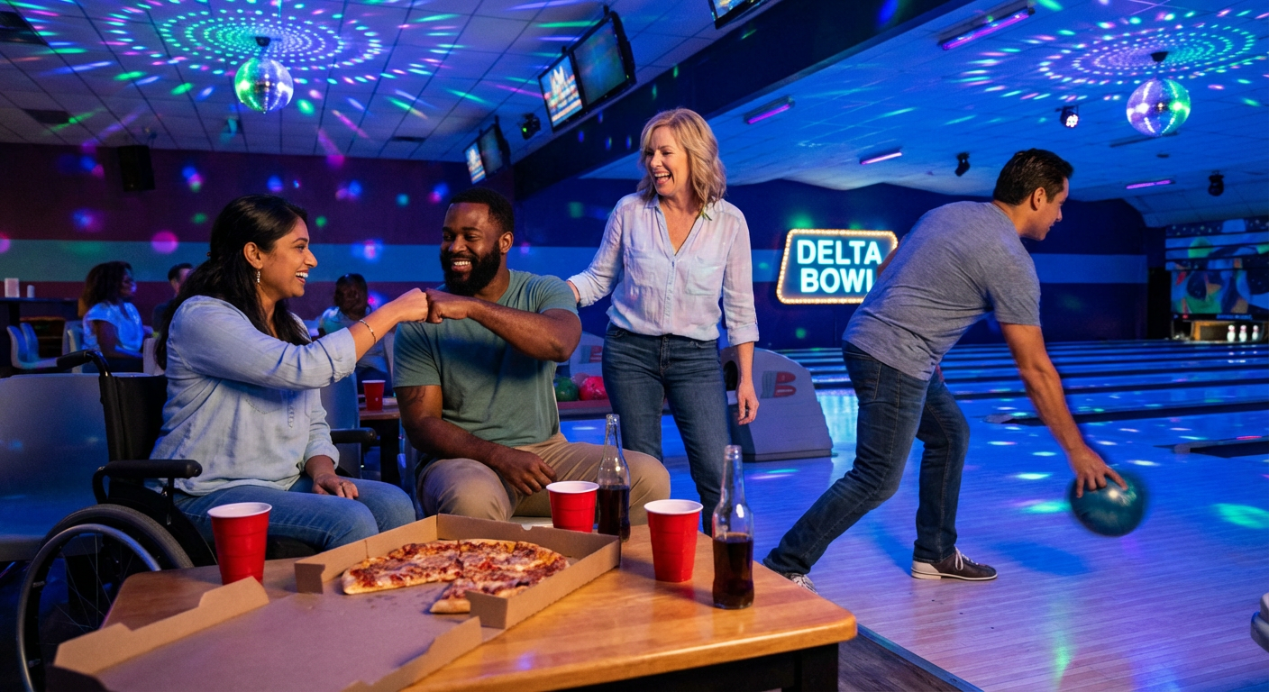 Cosmic Bowling Party for Teams
